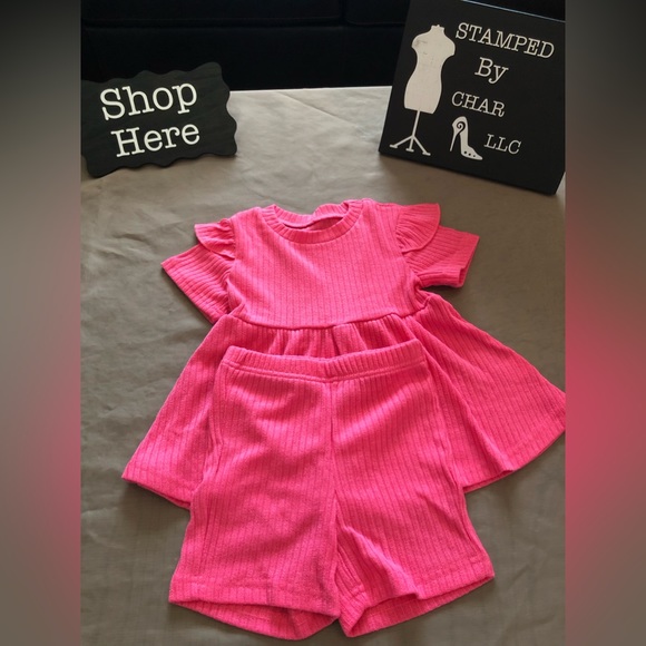 Rose Red Short Set - Picture 2 of 4